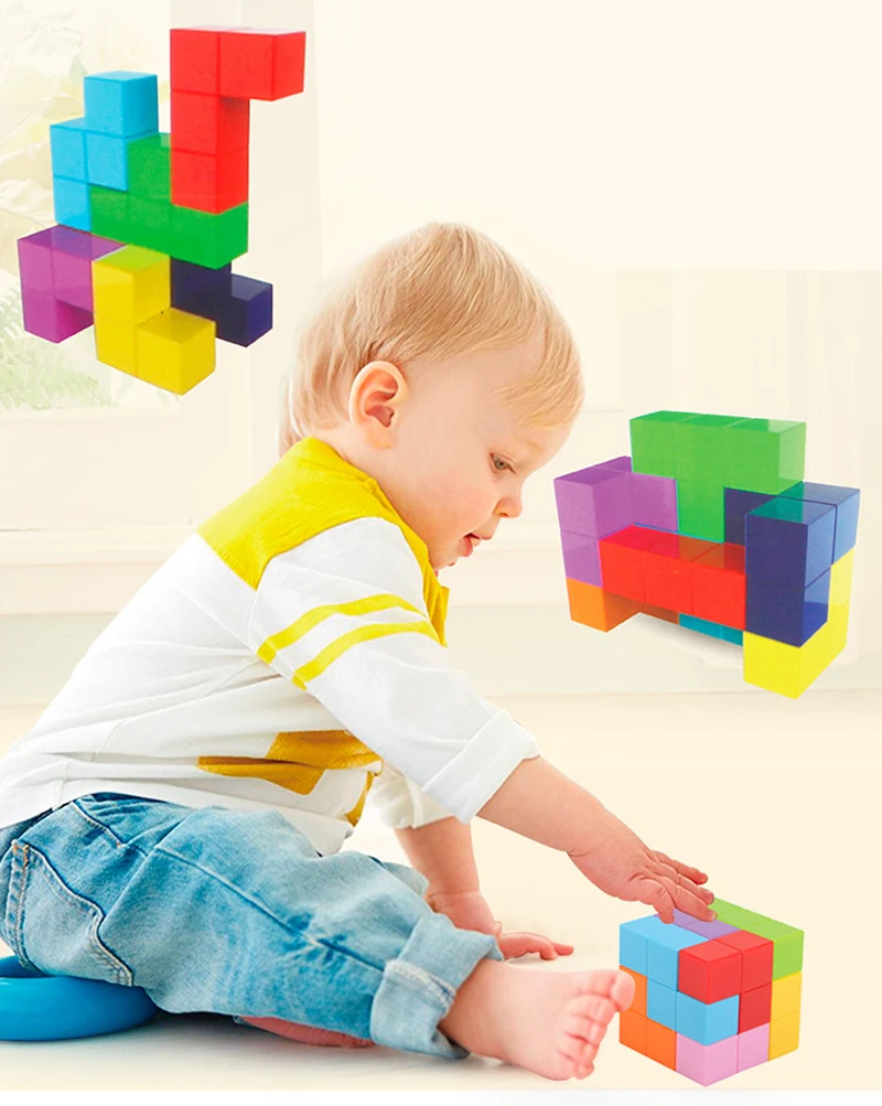 Магнитные кубики, магнитные кубики, игрушки 3x3x3, кубики, Обучающие игрушки, несколько форм, Кубик Рубика, подарки на Рождество, день рождения