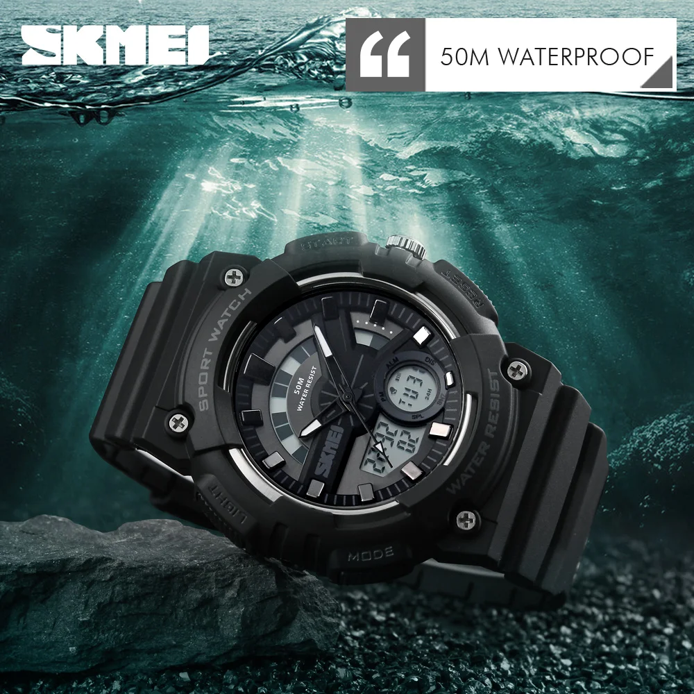 Армейские военные спортивные часы для улицы мужские кварцевые цифровые наручные