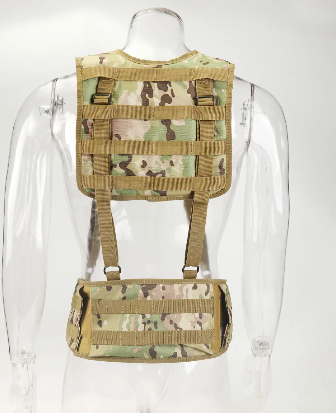 MOLLE тактический пояс Набор с плечевым ремнем простой жилет камуфляж военный страйкбол силы сверхмощная охотничья одежда