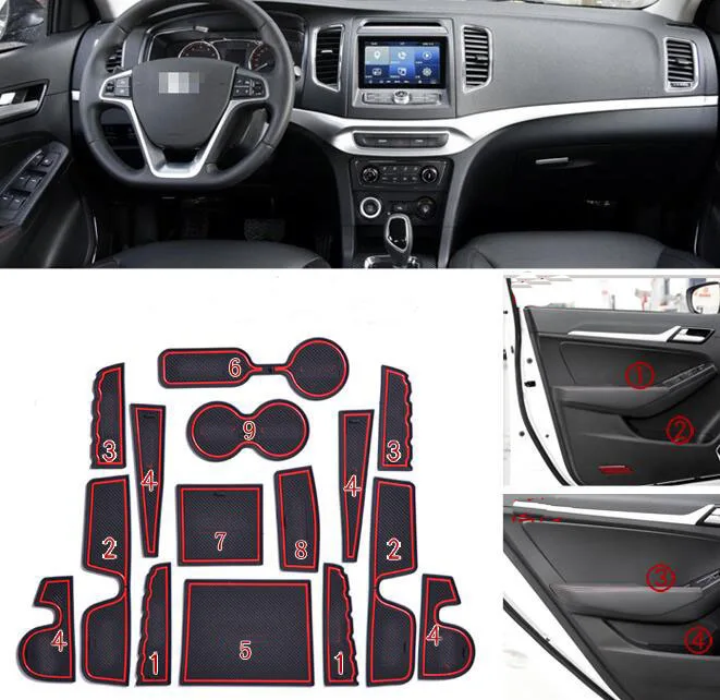 Автомобильная противогрязная подкладка подлокотник для дверных ворот