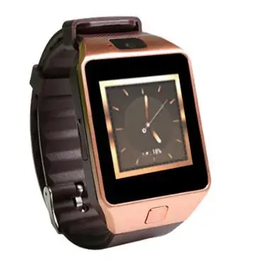 gold Часы 3g wifi QW09 Android Смарт-часы 512 МБ/4 ГБ Bluetooth 4,0 в режиме реального времени шагомер sim-карта вызов анти-потеря Smartwatch - Цвет: gold