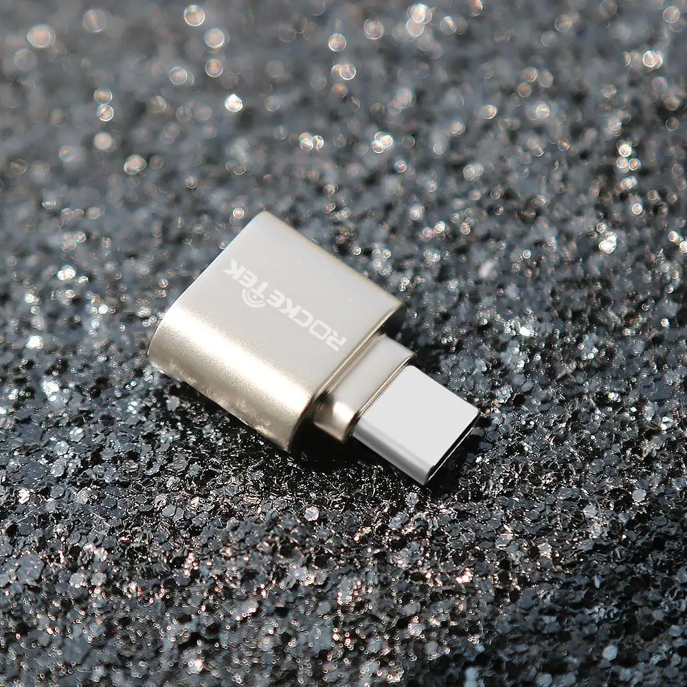 Rocketek Тип c usb 2,0 алюминий otg телефон multi card reader Мини адаптер кардридер для micro SD/TF microsd ноутбука