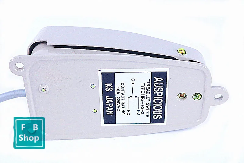 1PCSHRF-FS-2 10A 220V светильник-серый Металлический ножной переключатель SPDT мгновенный