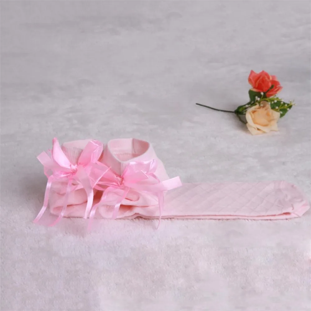 Гольфы носки для малышей превосходные детские однотонные гольфы принцессы с