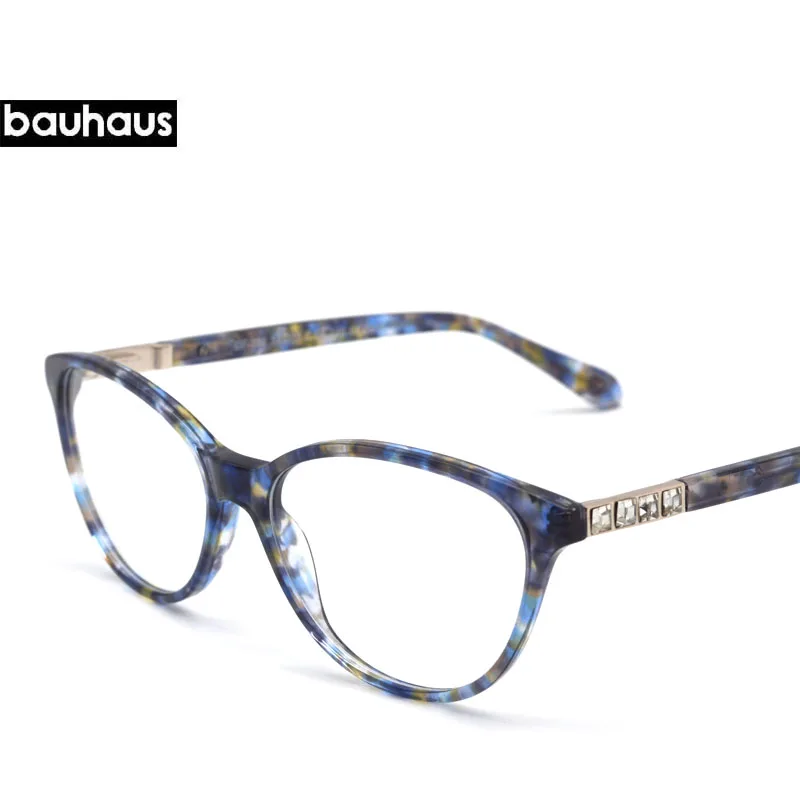 Полный R Италия дизайн кристалл украшение храма дизайнерские очки Для женщин