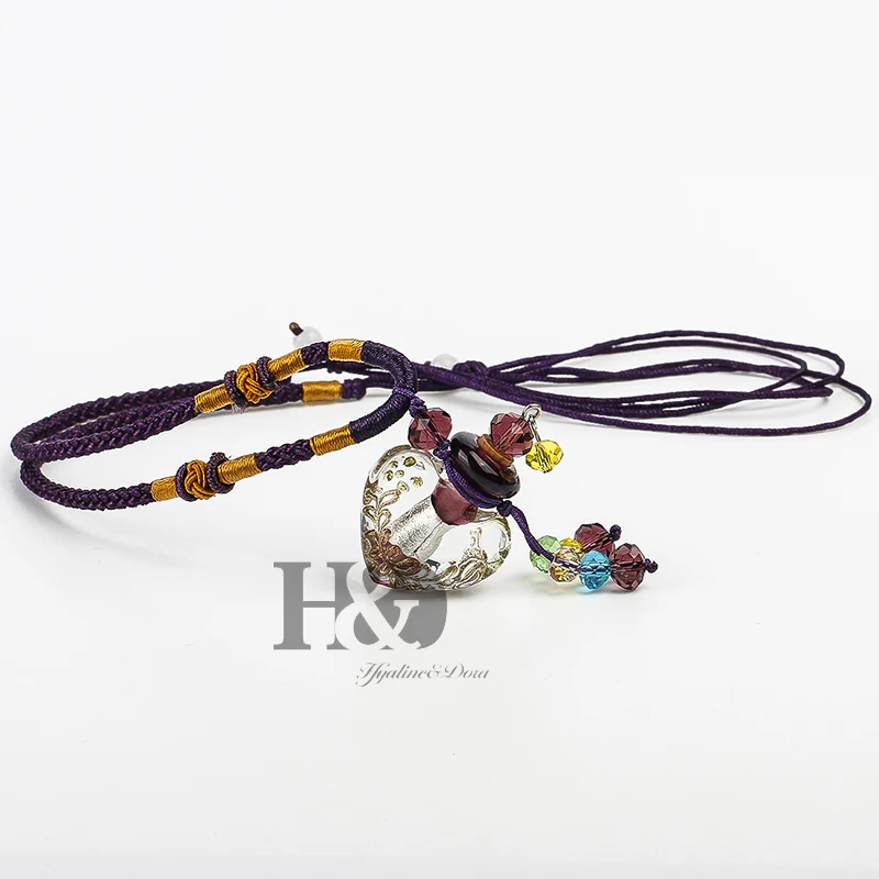 H &amp D кулон из муранского хрусталя диффузор эфирного масла сердце флакон духов