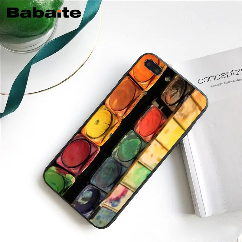 Babaite набор акварельных красок, палитра красок для торта, макаруна, макияж, PhoneCase для iphone 11 Pro 11Pro Max 8 7 6 6S Plus 5S SE XR X XS MAX