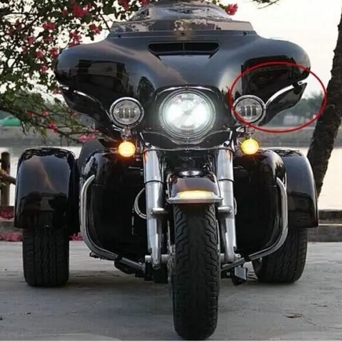 Дым ABS пластиковые боковые крылья дефлекторы воздуха для Harley Davidson Touring Street Electra Tri