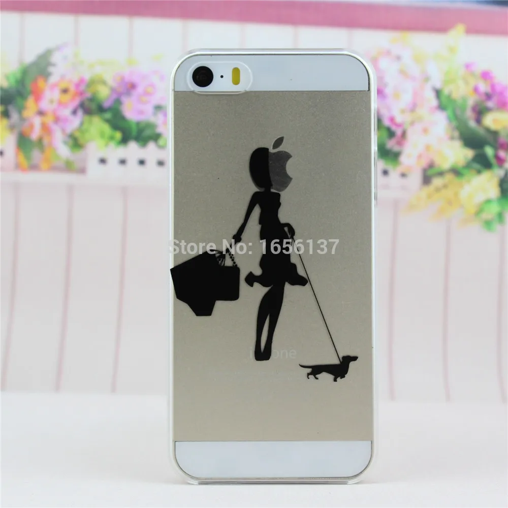 Ультра тонкий жесткий ПК чехол для Apple iPhone 4 4S iPhone4 iPhone4s логотип прозрачный модный