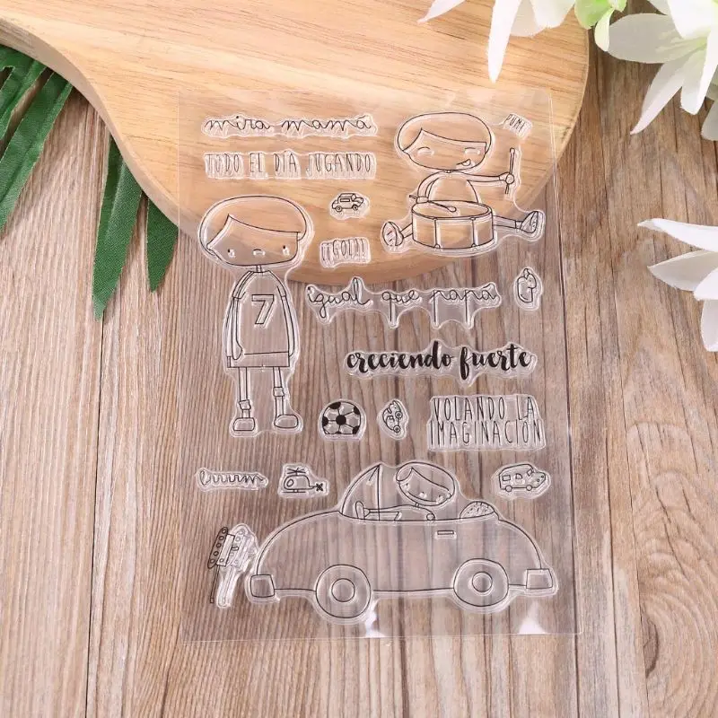 Релаксационные силиконовые прозрачные штампы сделай сам для скрапбукинга