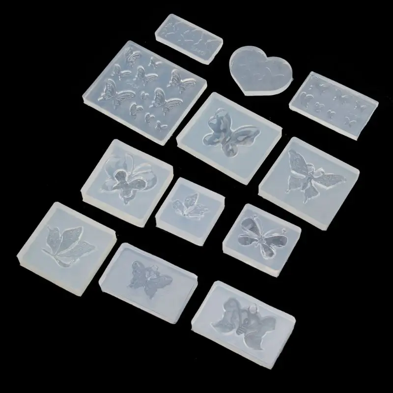 Новые милые силиконовые формы в виде бабочки серьги ожерелье ювелирные изделия