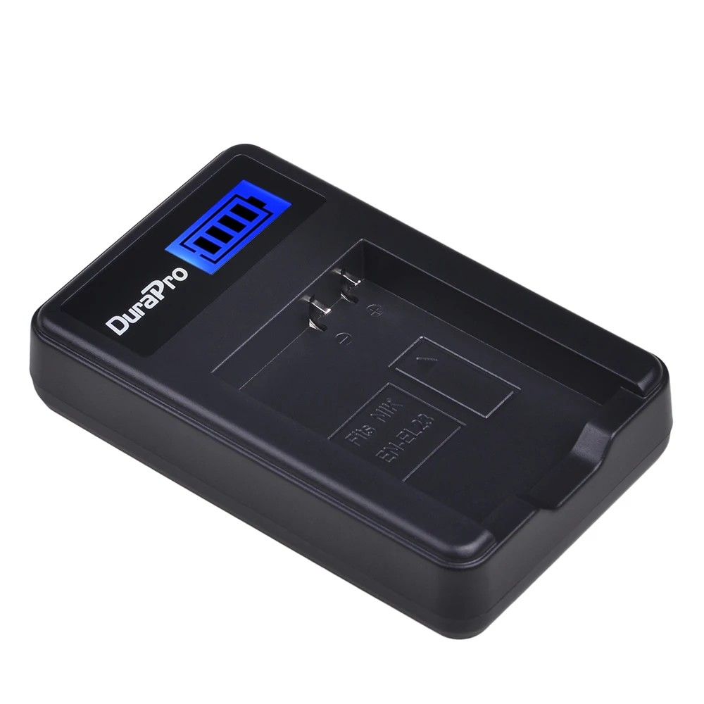 Литий ионный аккумулятор DuraPro с ЖК дисплеем и зарядным устройством USB для Nikon COOLPIX