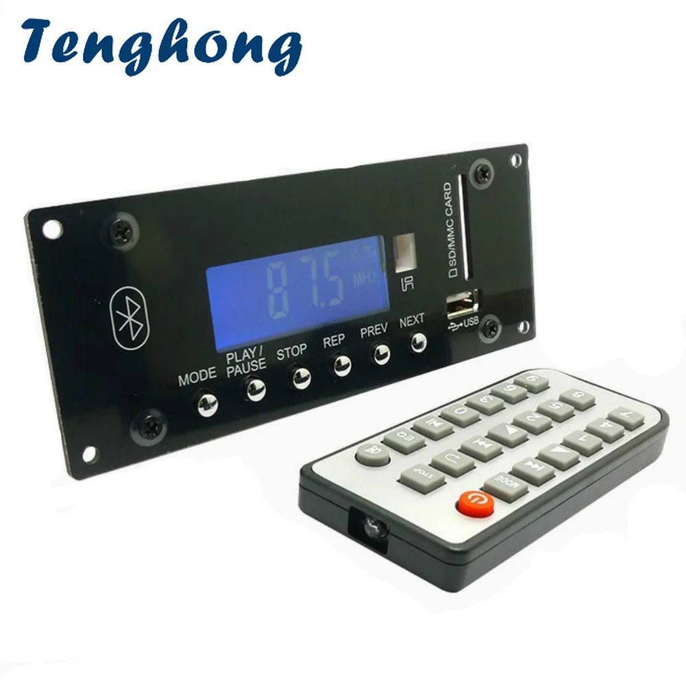 Tenghong MP3 декодирующая плата DC12V Bluetooth 4 0 аудио декодер модуль USB sd радио WAV APE/FLAC/WMA