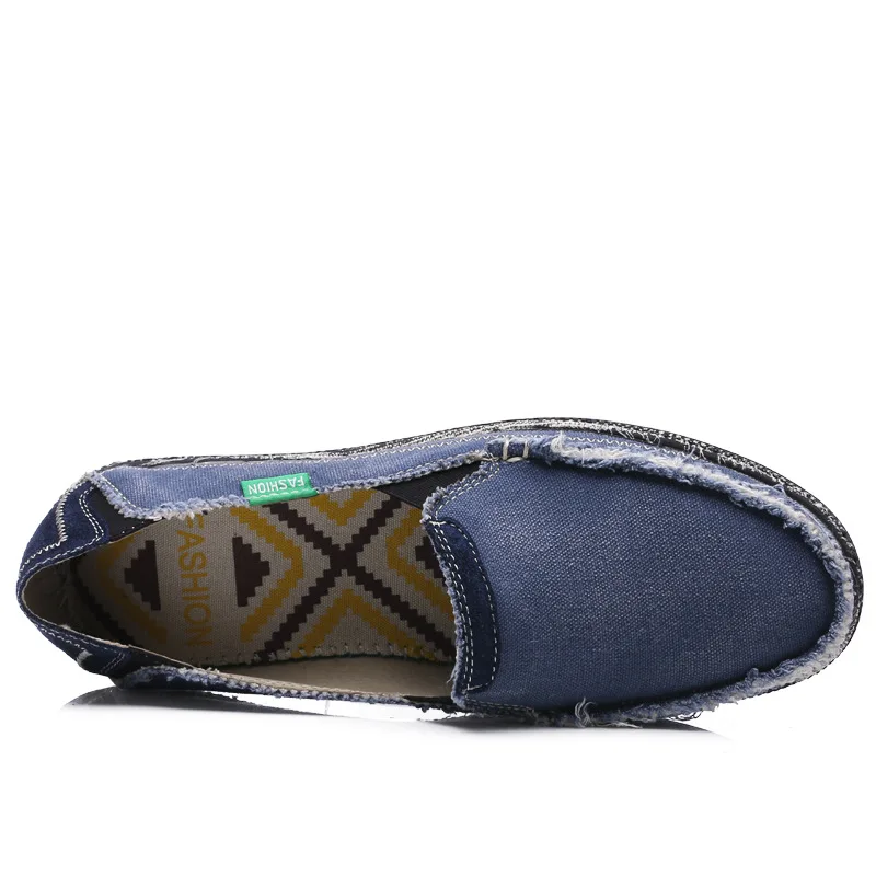 

XiaGuoCai 2017 New Men Loafers Denim Brand Design Cowboy Men Casual Shoes Slip-on Lazy Spring Breathable Shoes L48 35