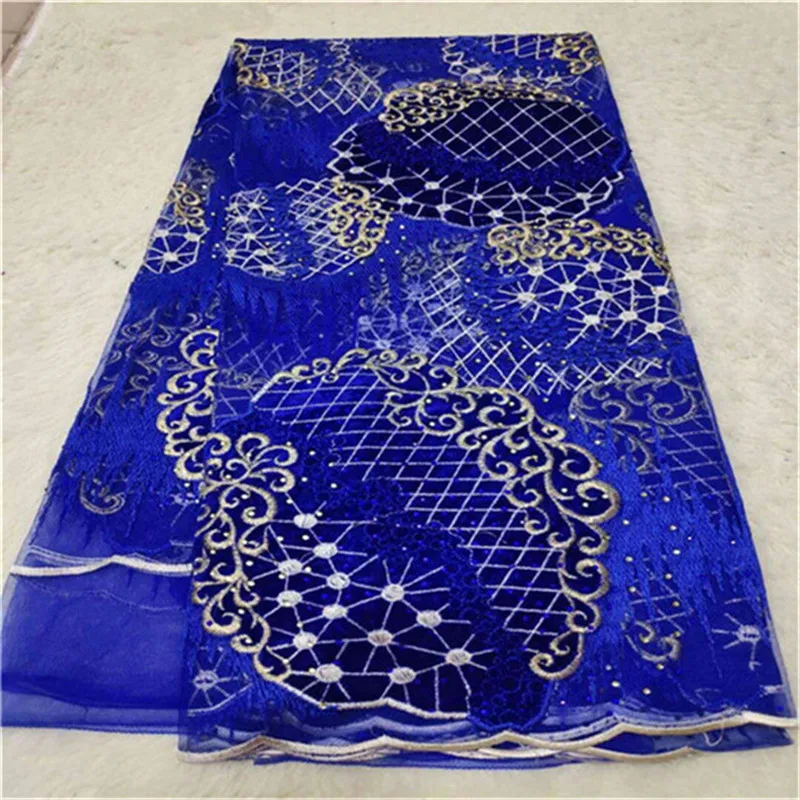green 2019 High Quality French 3D Tulle velvet African Lace Fabric Stones Embroidered Nigerian Fabrics For Wowen Dress | Дом и сад