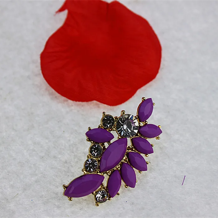 Женские серьги в виде цветка вечерние фиолетового цвета для помолвки бесплатная
