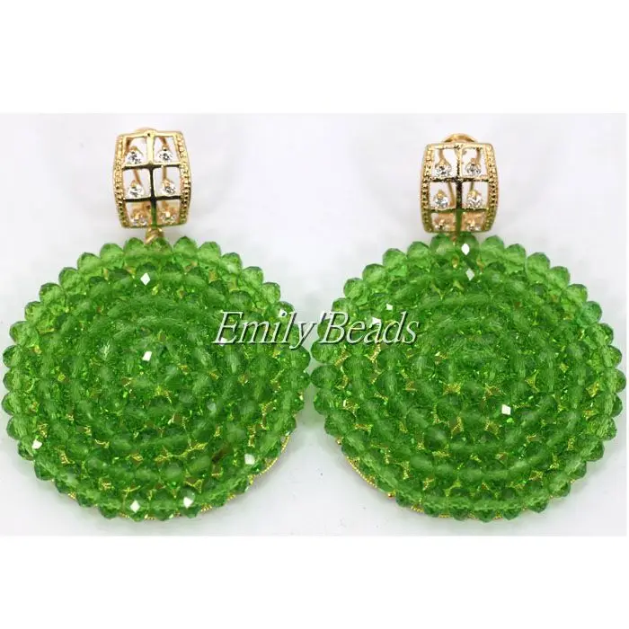 Модные серьги в африканском стиле хрустальные бусины вечерние ний/свадебный