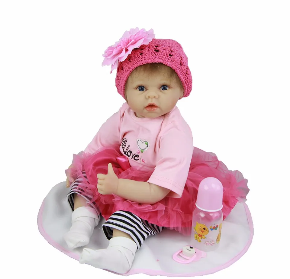 Bebes reborn 22 &quot55 см мягкие силиконовые куклы игрушки для девочек детские подарочные