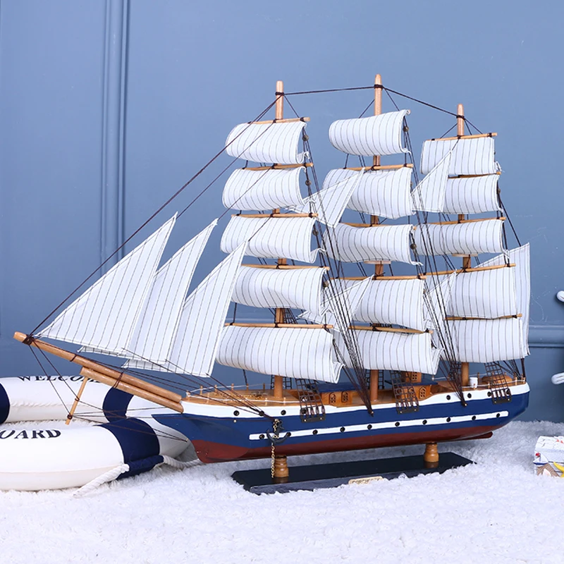 LUCKK 80 см DIY деревянная модель кораблей парусник игрушки парусная Модель Сборка Dot украшение дома миниатюрная деревянная для рукоделия сувенир