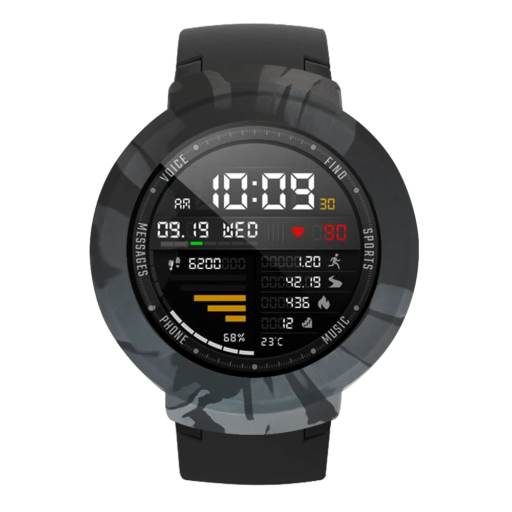 AKBNSTED Камуфляжный силиконовый защитный чехол для Xiaomi Huami Amazfit Verge, Сменный Чехол для часов, аксессуары