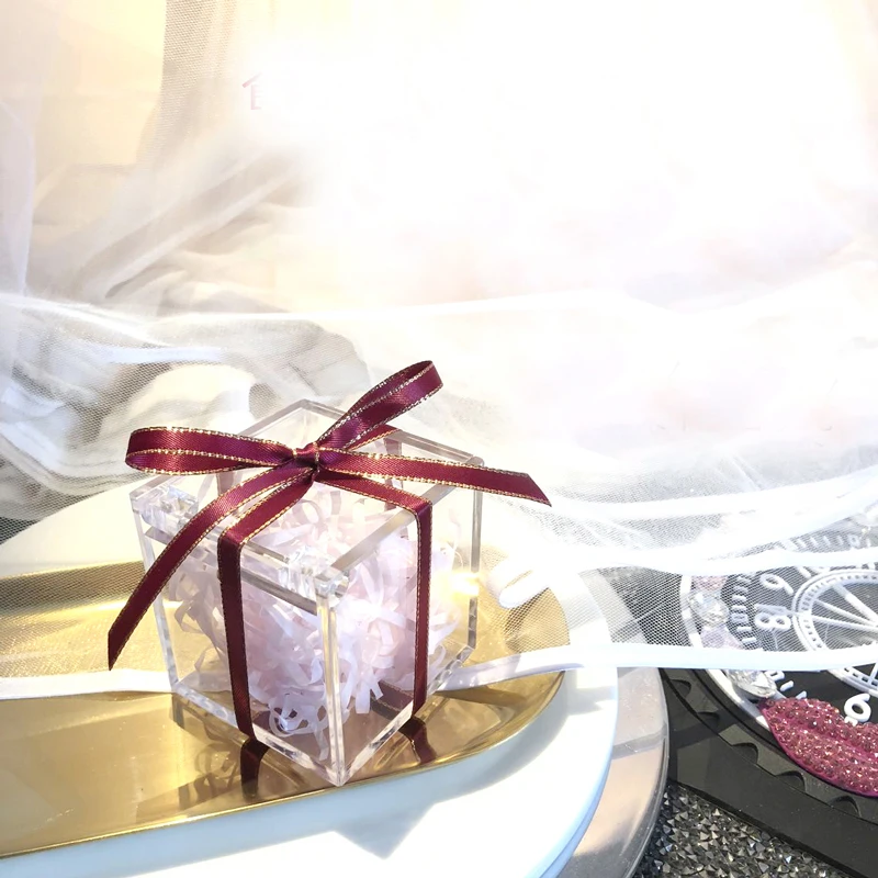 100 шт./заказ пользовательское имя квадратный Юбилей на день рождения вечерние