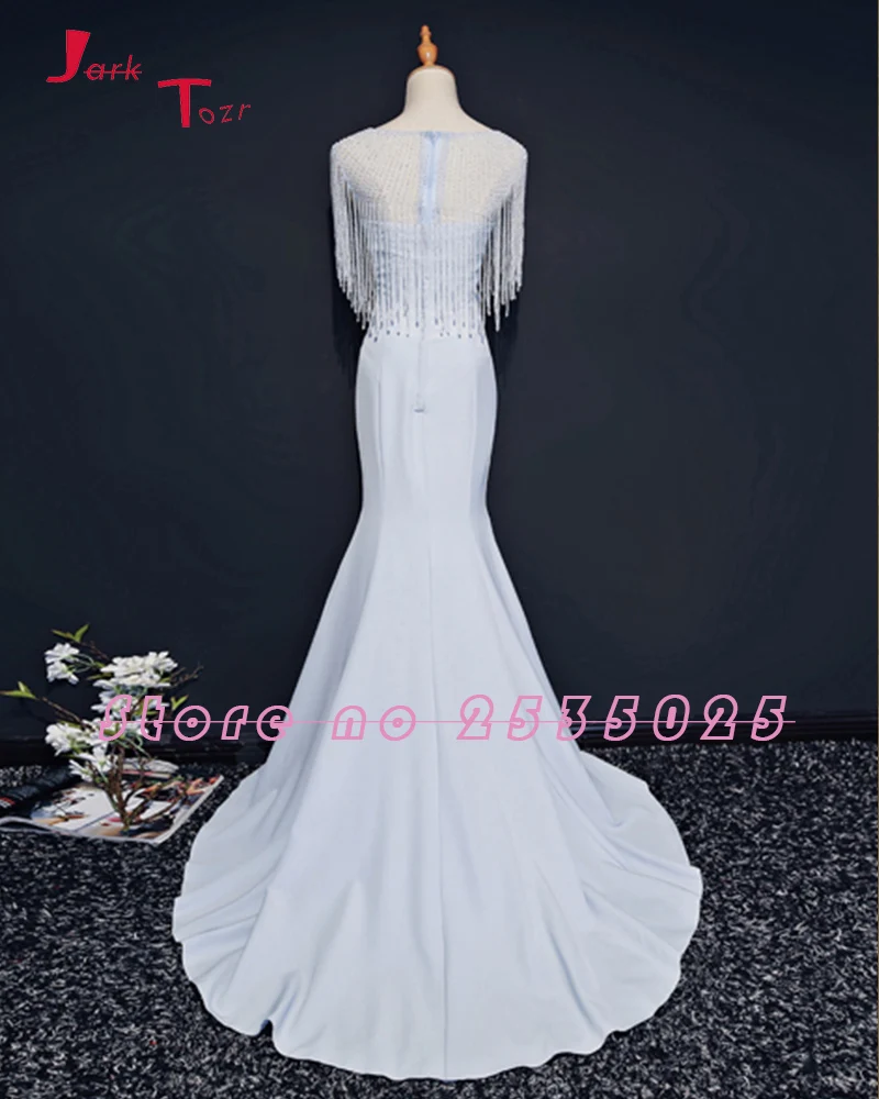 Jark Tozr на заказ Формальные платья длинные Vestido Longo Alibaba Китай бисероплетение