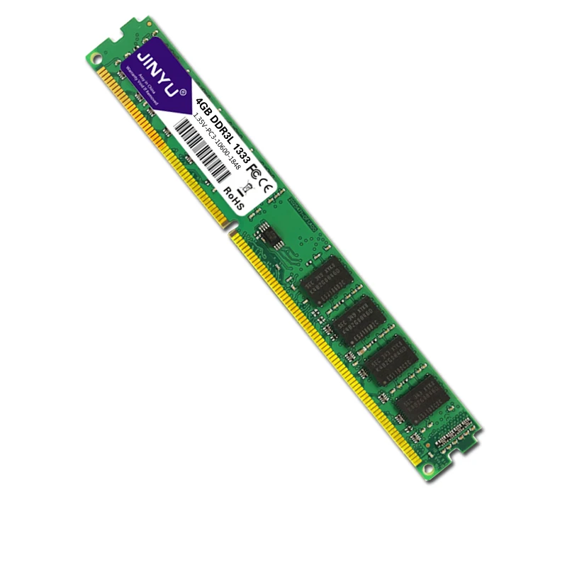 JINYU Ddr3 низкое напряжение 4G 1,35 V 240Pin Ram память для рабочего стола