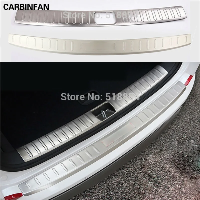 Аксессуары для HYUNDAI TUCSON TL 2015 2016 2017 защитная накладка заднего бампера Накладка на