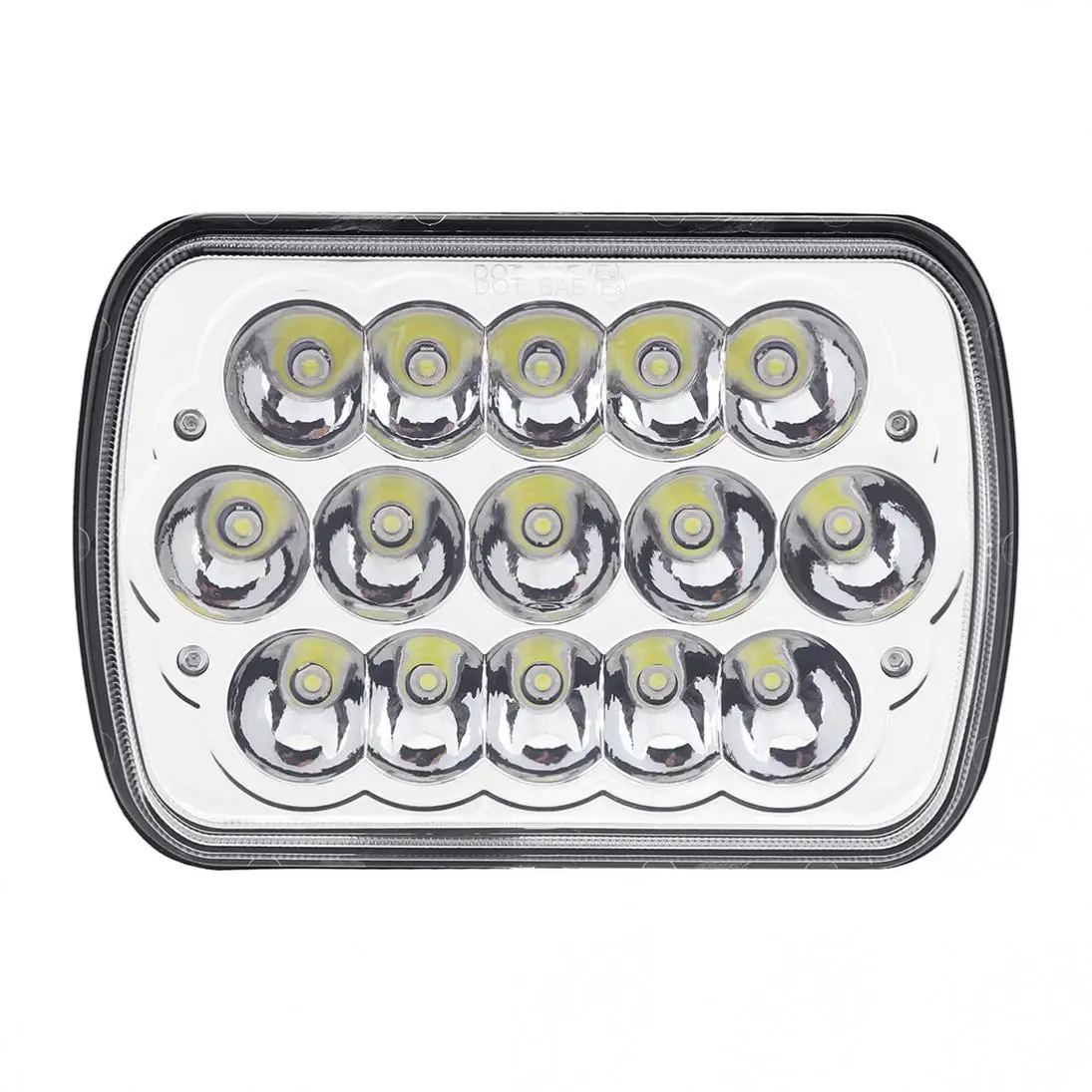 45W 5X7Inch Rectangular LED Headlights 6000 -6500K White Light Fit for Jeep Wrangler Cherokee XJ Trucks 4X4 Off-road Headlamp | Автомобили