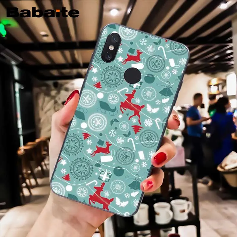 A2 Babaite год Рождественский олень Санта мягкий чехол для телефона для Xiaomi MiA1 A2 lite F1 Redmi8 4X 5Plus S2 Note7 8Pro 5A 6A - Цвет: A2