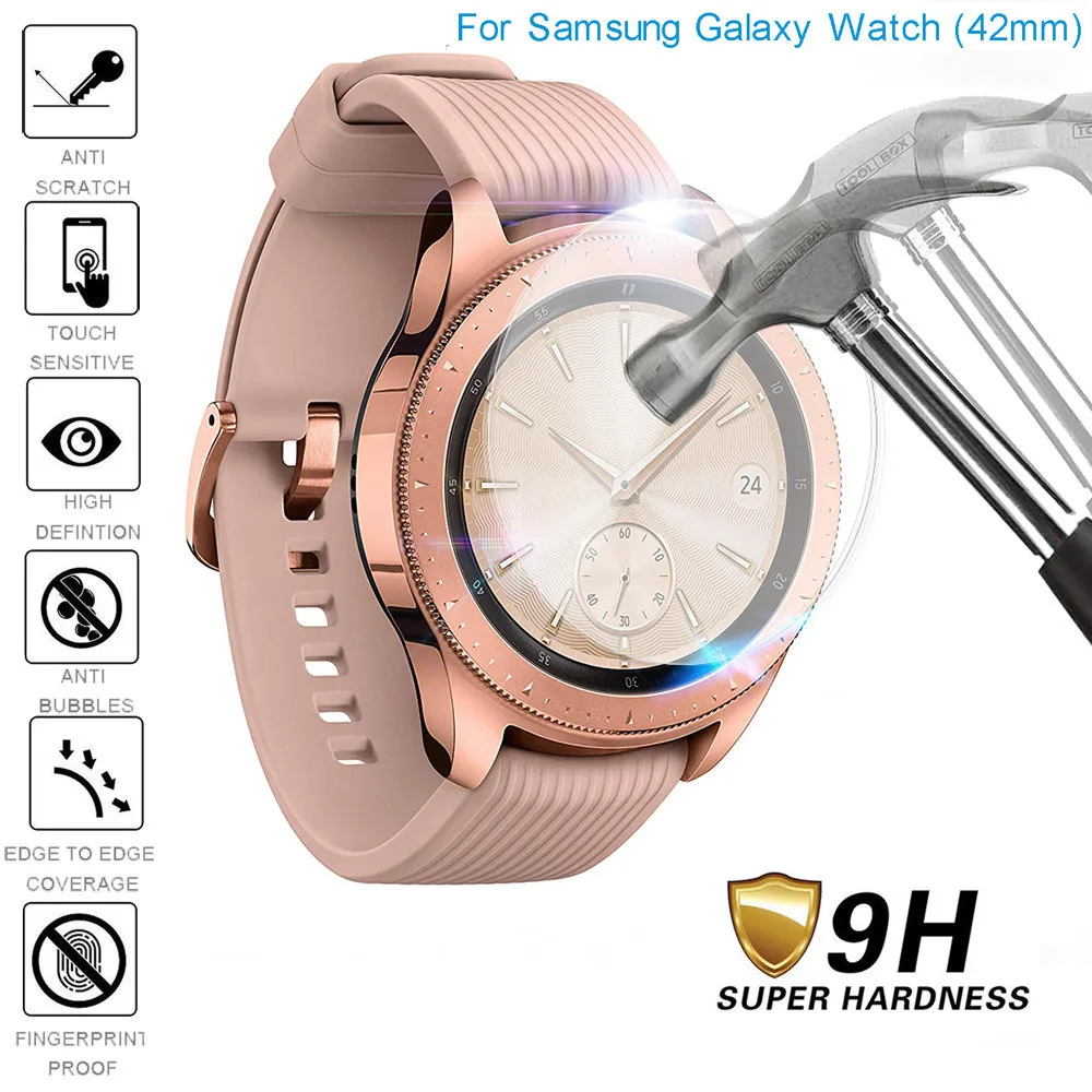 1-PACK протектор экрана из закаленного стекла для Samsung Galaxy Watch 46/42 мм сменный Браслет