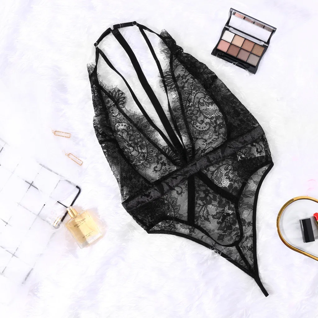 Women Underwear Flower Lace Mesh Cloth V Neck Sleepwear Strap Chemise Sexy Lingerie baby doll mujer intimo donna sexy hot porno |