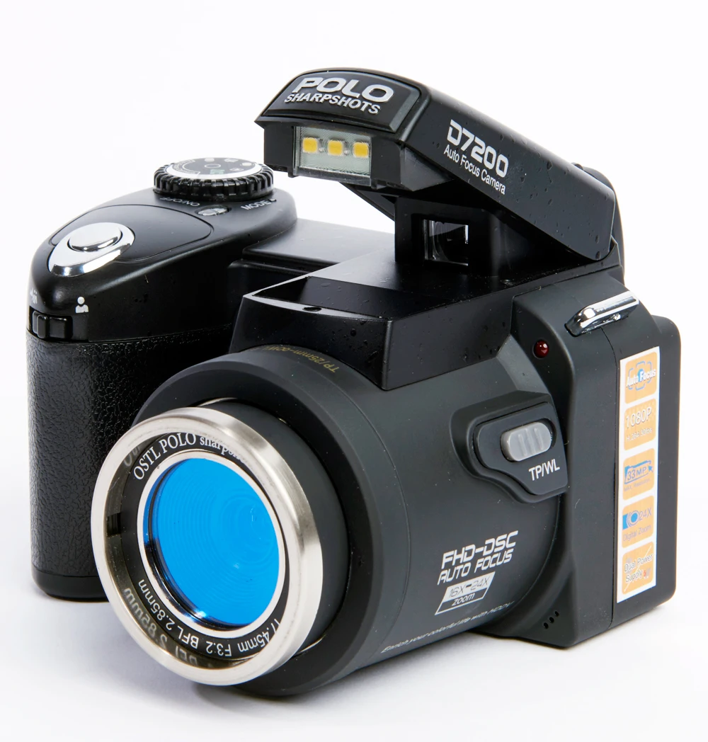 D7200 цифровая камера 13 МП 3," 1080 P HD видеокамера 24X оптический зум телеобъектив широкоугольный объектив профессиональная камера видеокамера