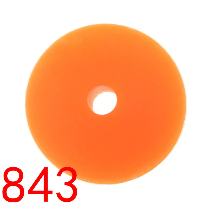 by020843Orange 50 шт. Lentil Силиконовые Прорезыватели для зубов фиксатор бусин, бусины из пищевых силиконовые счеты жевательные бусины Прорезыватель игрушка Bpa бесплатные бусины 12*6 мм - Цвет: by020843Orange