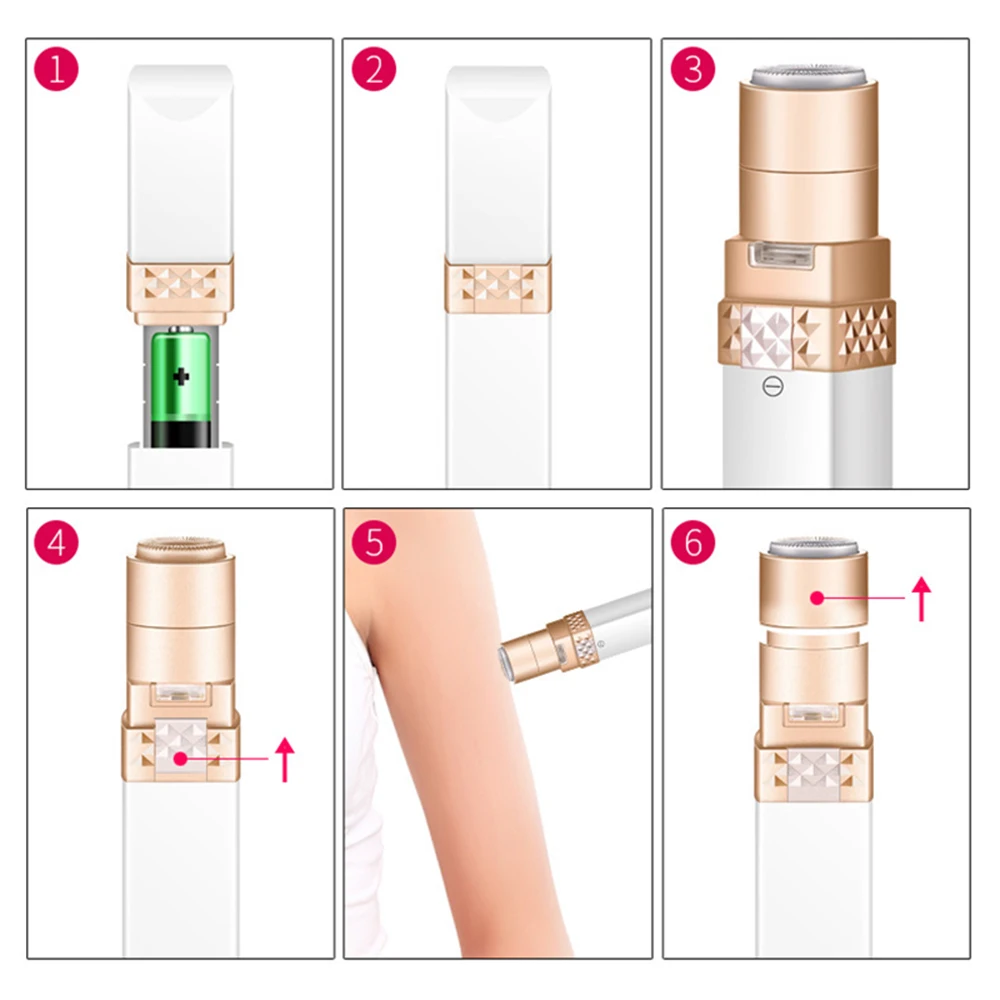 Мини-эпилятор для женщин электрический эпилятор губ лица щек рук волос помада