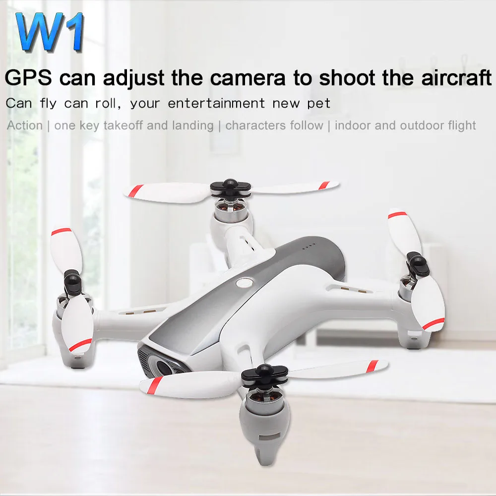 Дрон Syma W1 PRO с GPS 4K Радиоуправляемый регулируемой камерой Wi Fi FPV HD оптическая