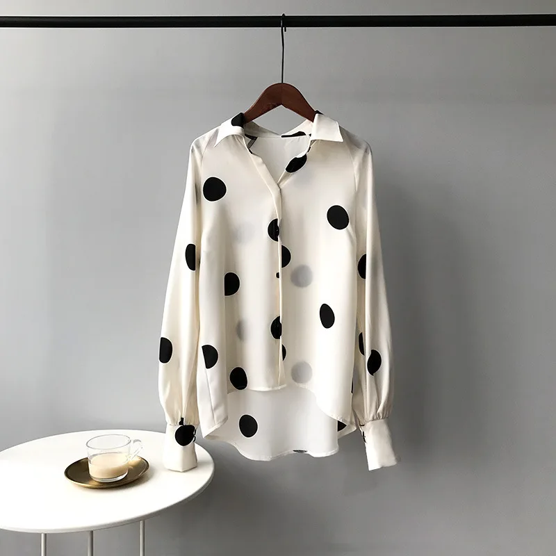 Mooirue сезон: весна-лето женские Boyfriend Blusas восстановление горошек шифоновая длинная клетчатая рубашка в полоску Feminino желтый фиолетовый кардиган