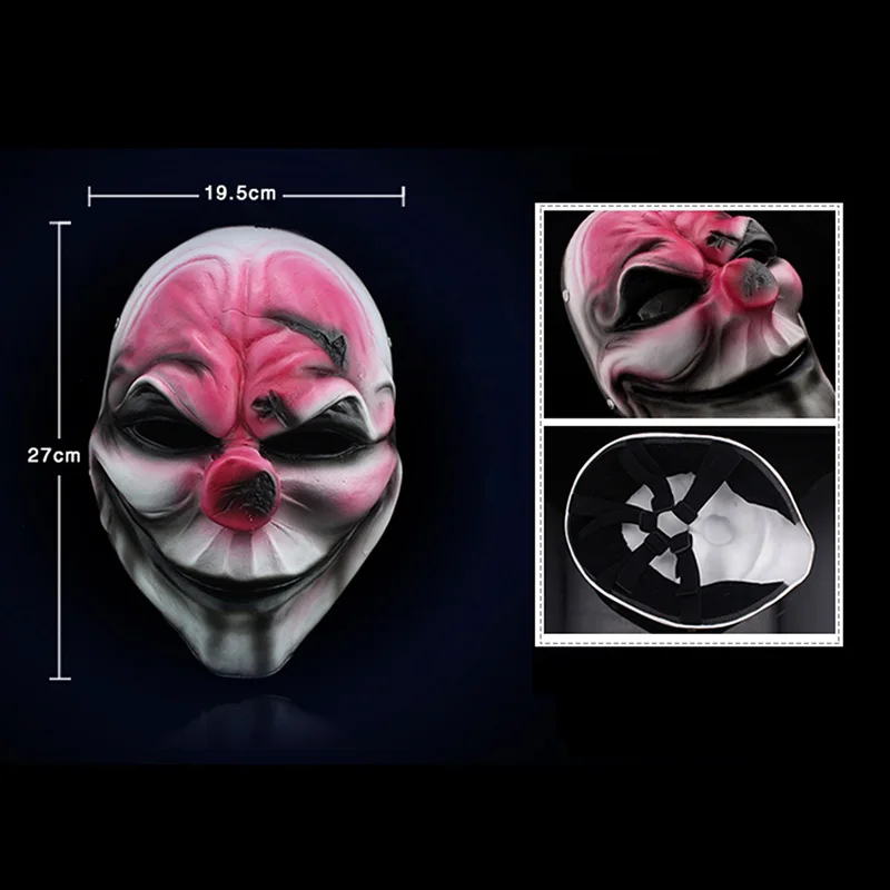 H& D ужасная маска на Хэллоуин Payday 2 маска новейшая тематическая игра серия полимерные страшные маски клоуна для маскарада вечерние декор стен искусство