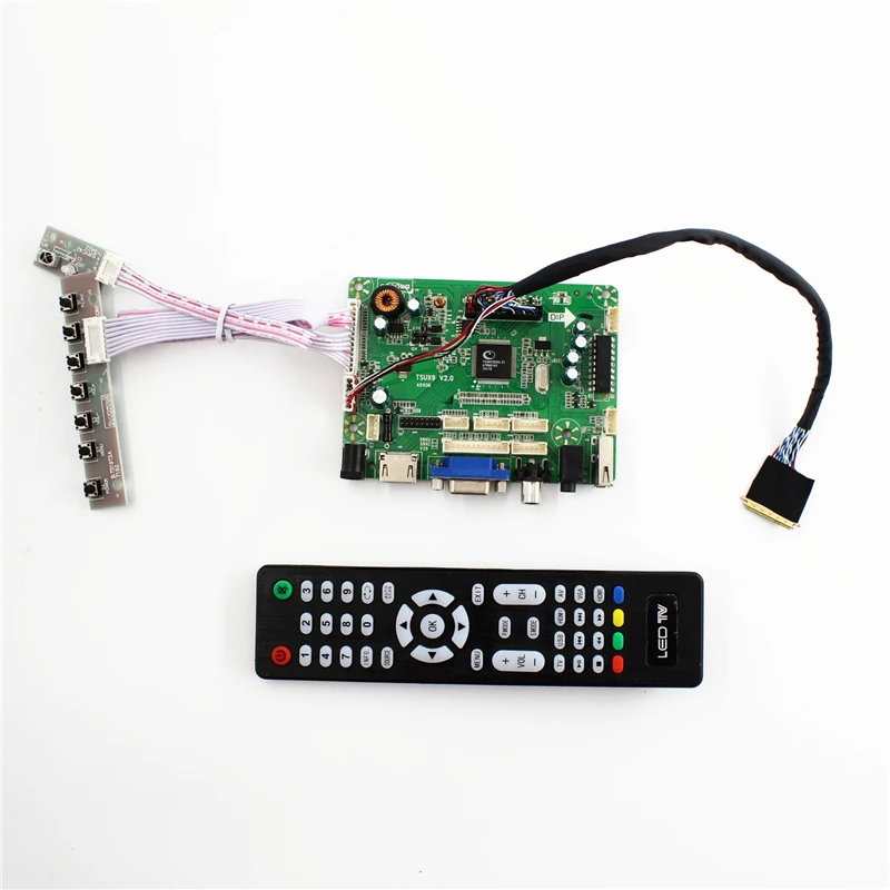 TSUX9 V2.0 VGA Аудио AV USB HDMI совместимая плата ЖК контроллера 15 6 дюймов B156HB01 V0 1920X1080 B156HW01