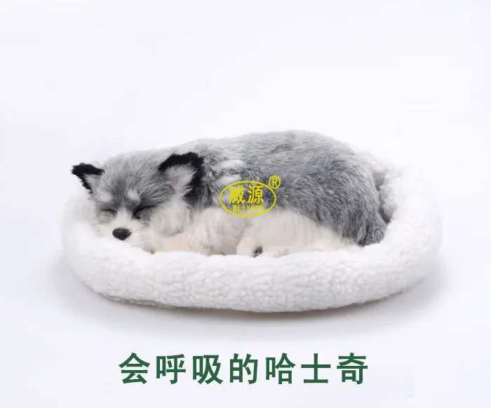 Милая игрушка хаски Сибирский памперсы питомец живая собака милая спящий