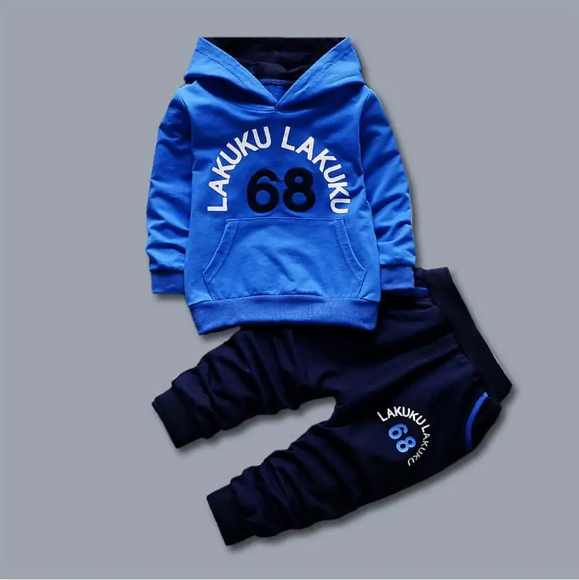 Toddler Tracksuit 2018 Autumn Baby Clothing Sets Children Boys Fashion Brand Clothes Kids Hooded T-shirt And Pants 2 Pcs Suits |