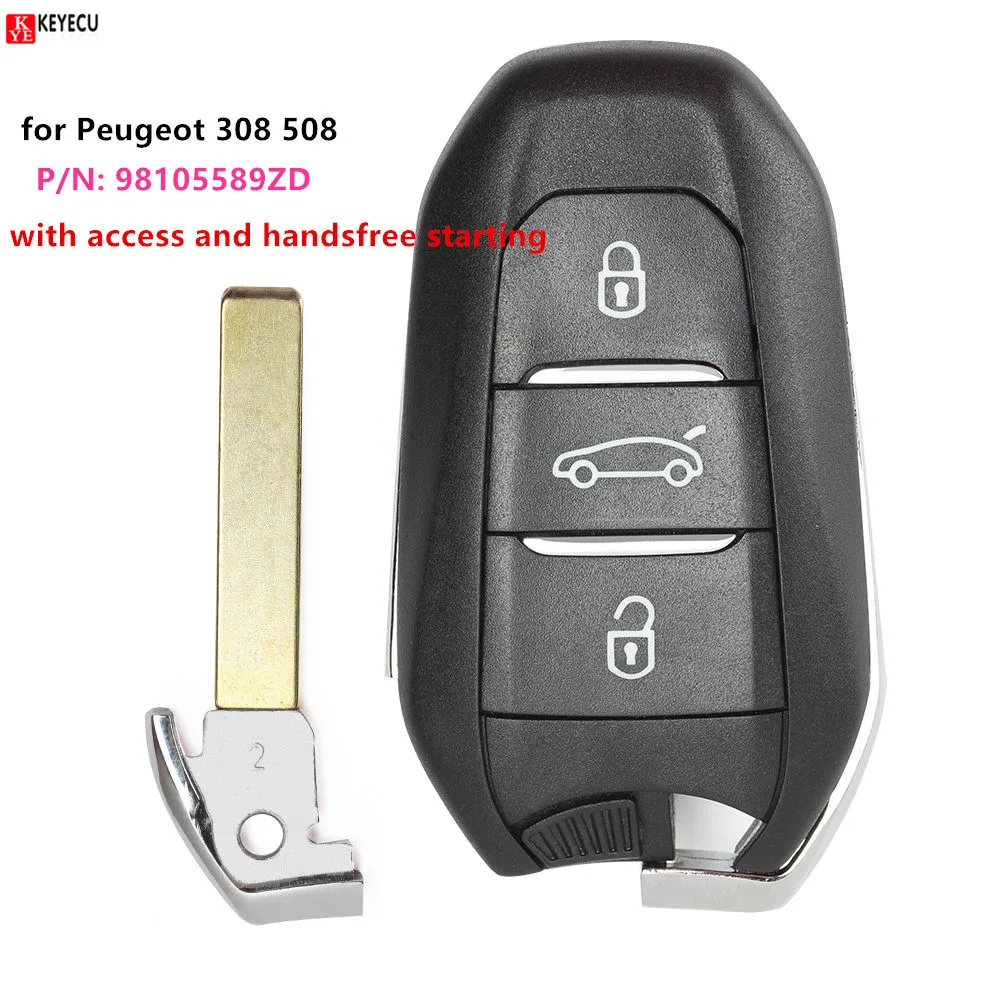 Keyecu с функцией Keyless go 3 кнопки 314 85 МГц умный дистанционный автомобильный брелок