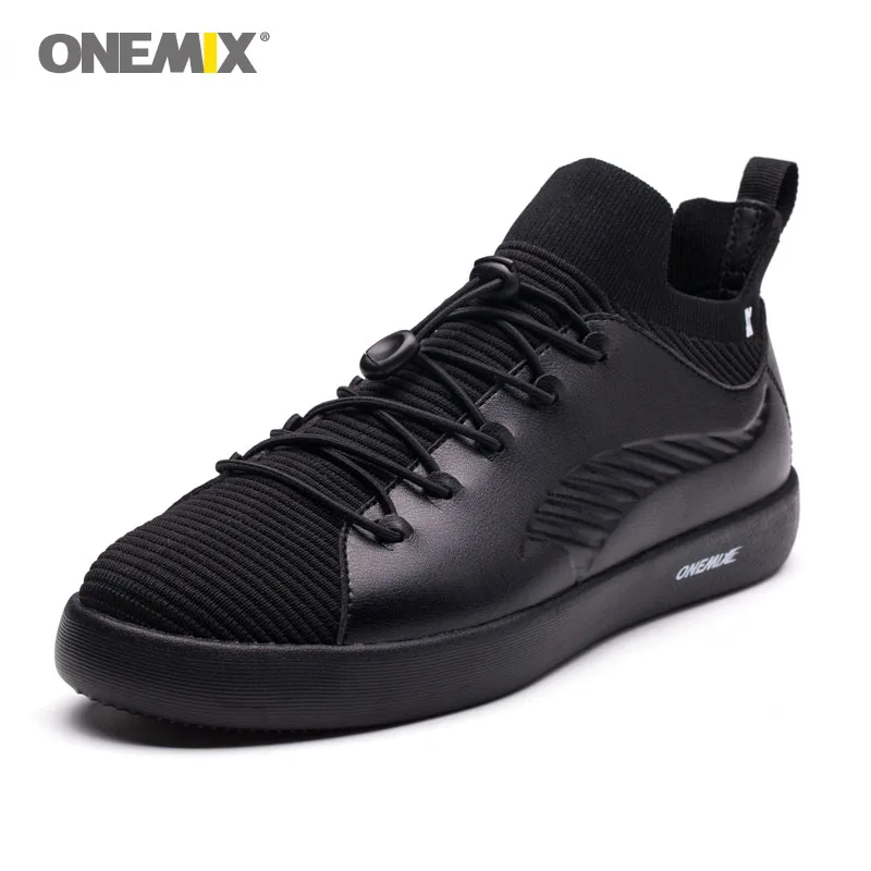 Кроссовки Onemix мужские для скейтборда мягкая удобная обувь из микрофибры и кожи
