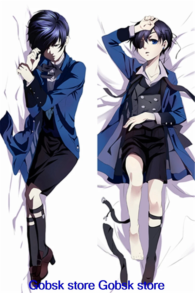 Обновление ботинки в стиле аниме «Темный дворецкий демон-дворецкий alois Trancy Phantomhive Dakimakura тела Наволочка Чехол обниматься тела Чехол