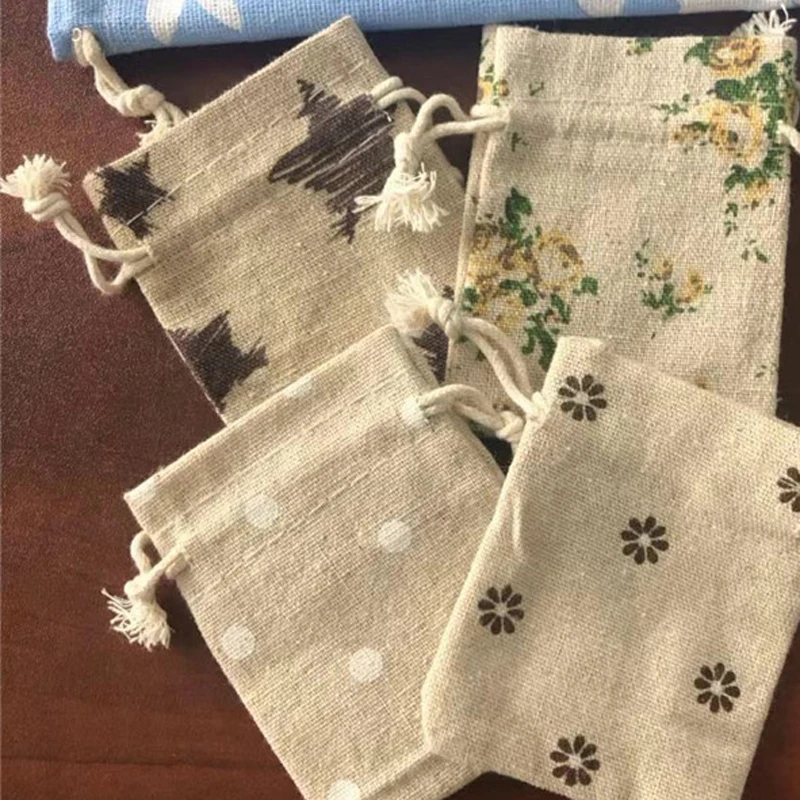7*9 см хлопковый мешок маленький цветок Роза волна шоколадные конфеты пакет