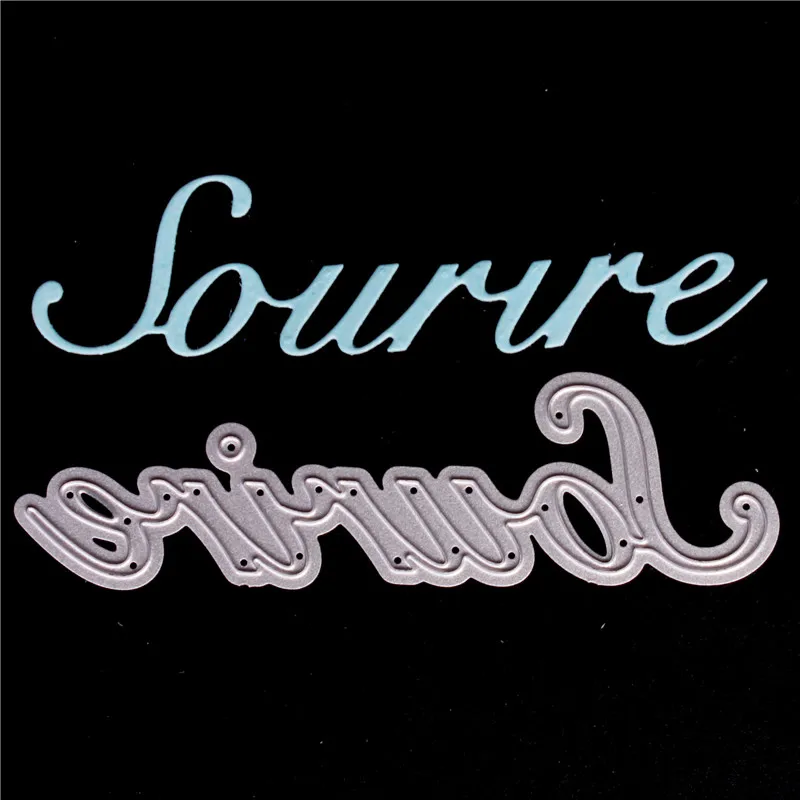 Французские слова металлические штампы форма ножа скрапбук бумага ремесло