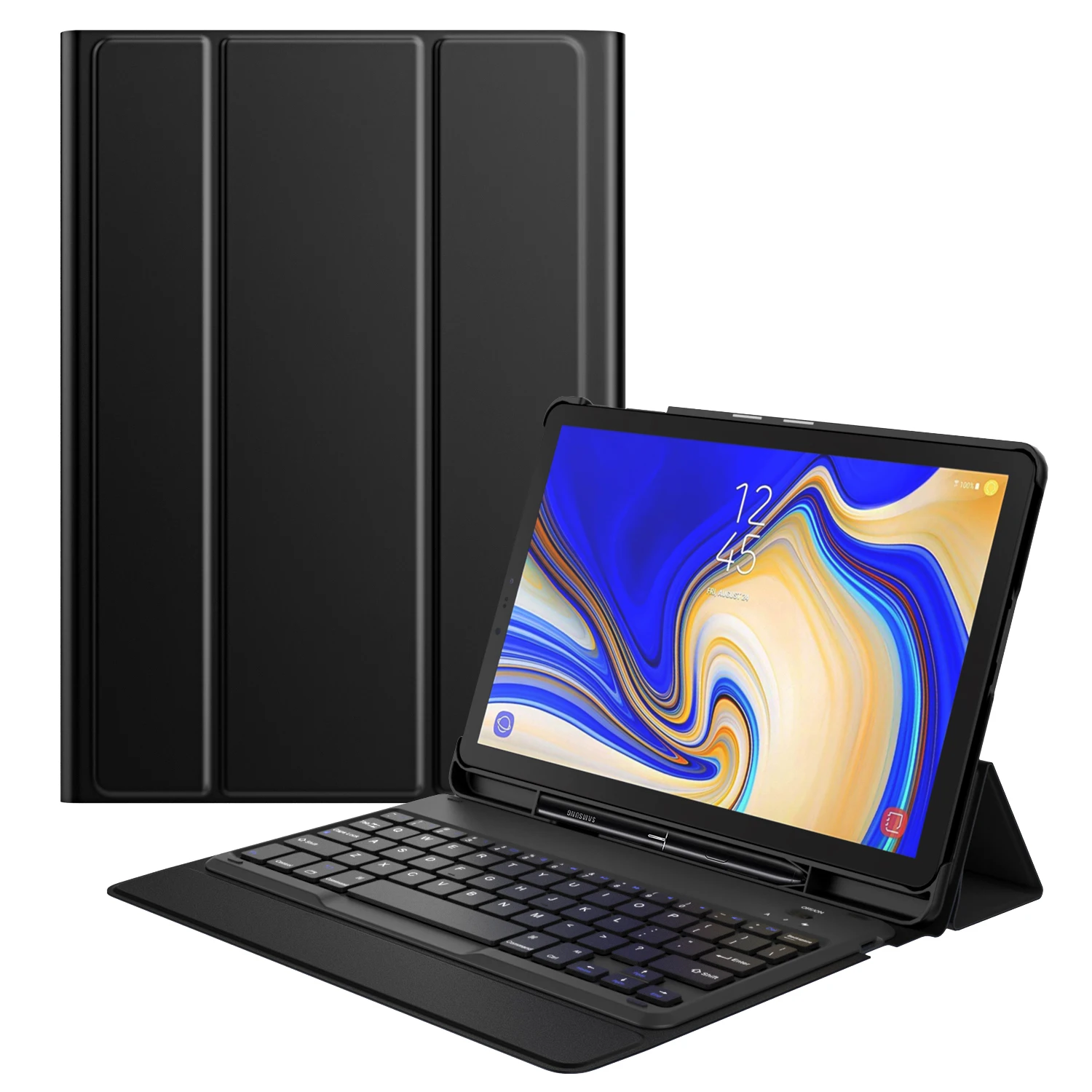 Чехол с клавиатурой MoKo для samsung Galaxy Tab S4 10,5, тонкий беспроводной чехол с клавиатурой, чехол с подставкой, держатель для ручки для Galaxy Tab S4 10,5
