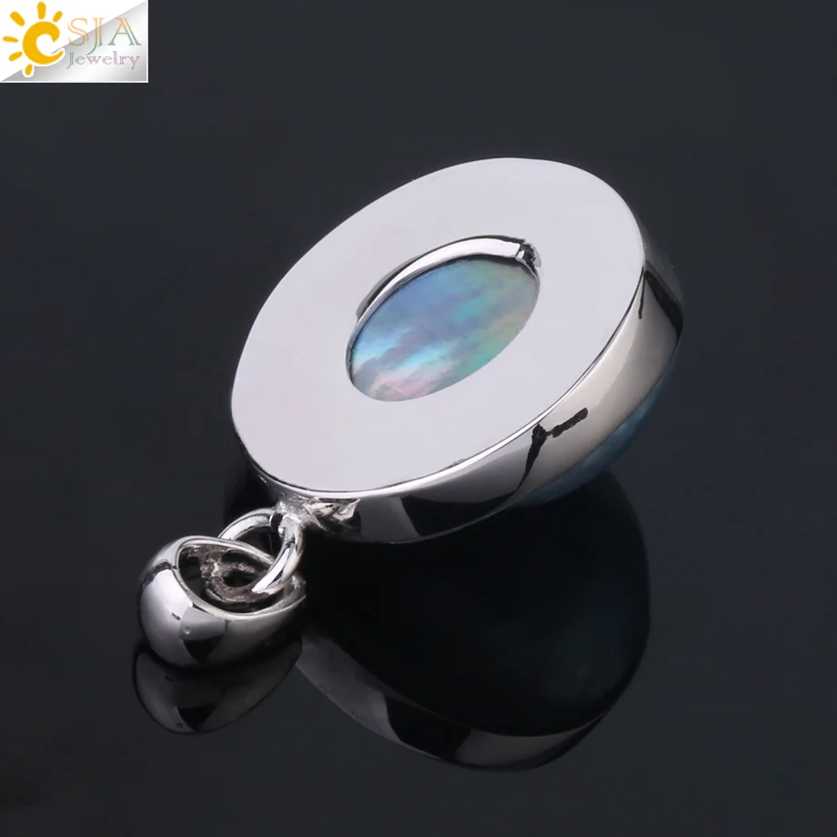 Женское полукруглый кулон CSJA ожерелье из натурального жемчуга с полукруглой