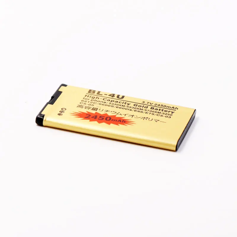 BL-4U золото Батарея для Nokia 5330XM 5530XM 5730XM 5250 6212C 6600S 6600is E66 E75 C5-03 C5-05 530 5730 3120C