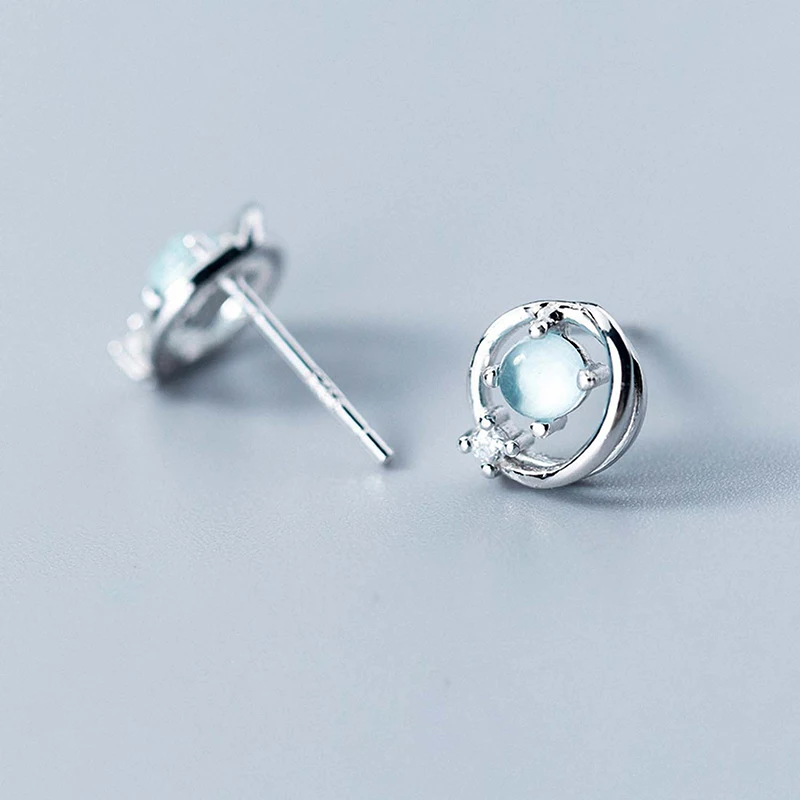 Весенние романтические серьги Планета Настоящее серебро 925 проба дизайн